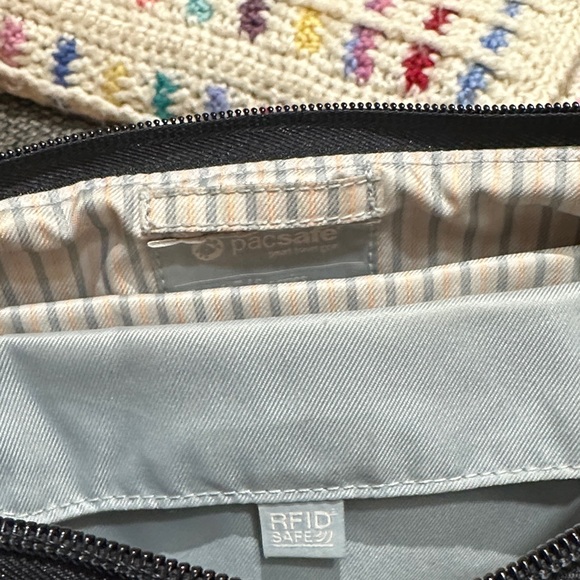 Pacsafe City Safe LS100 Crossbody Anti Theft Travel Bag, Charcoal and Black - Picture 7 of 15